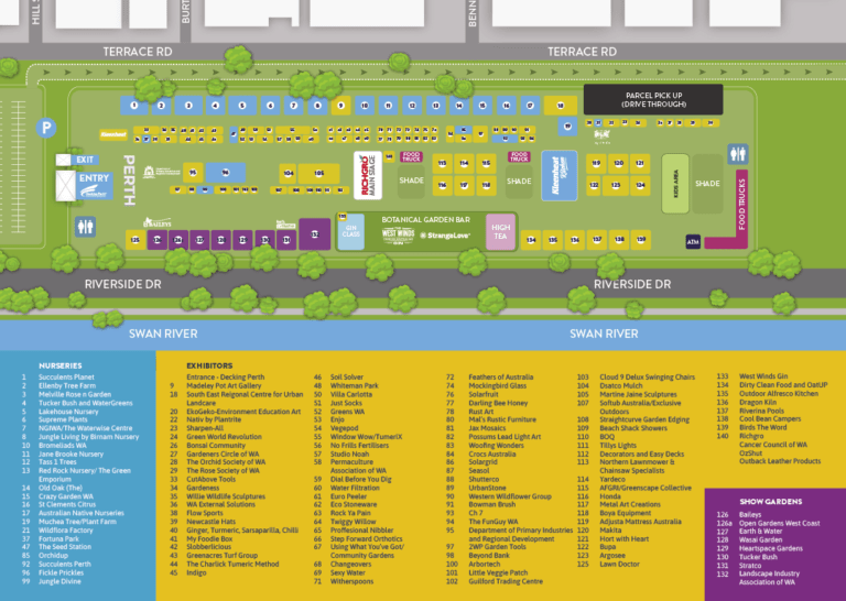 PGF21_MapListing Perth Garden & Outdoor Living Festival